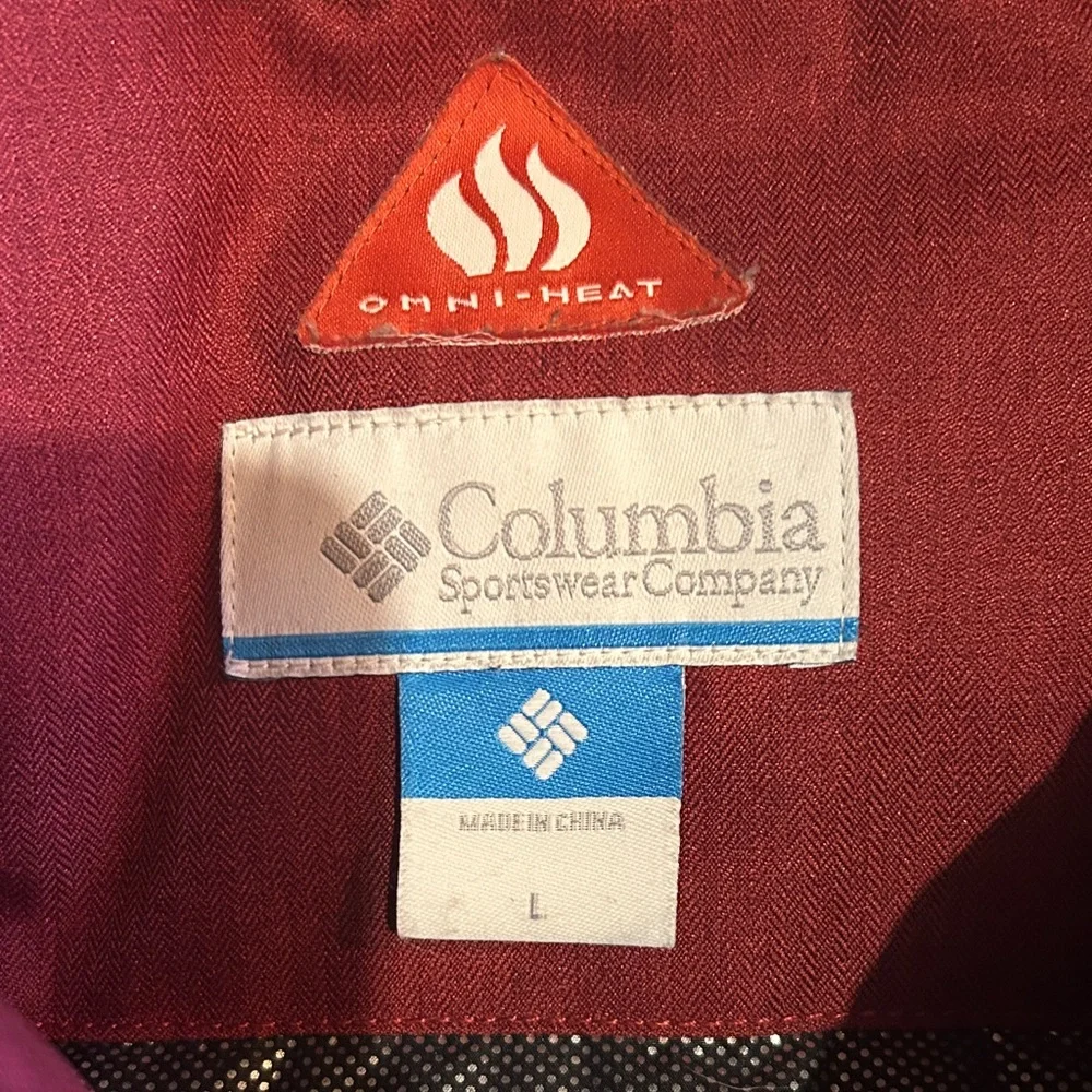 Columbia Women's Burgundy Jacket with Faux Fur Hood - Picture 2 of 2